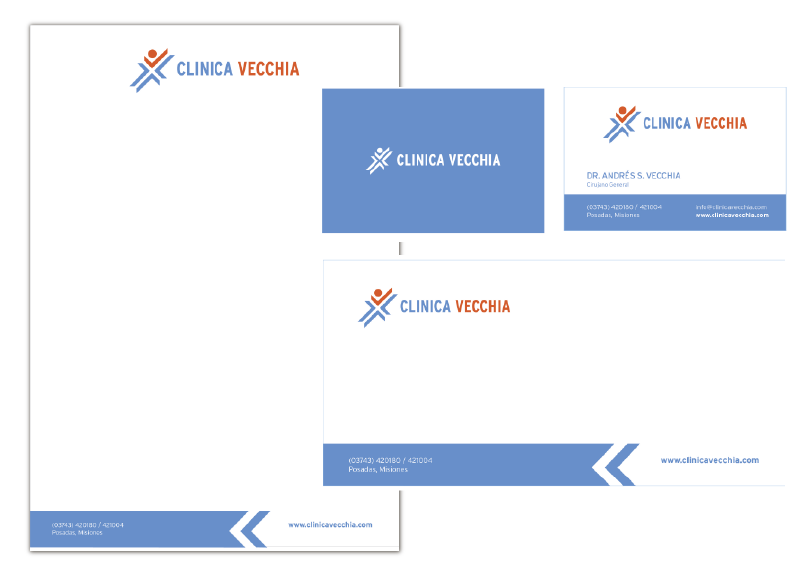 Papelería institucional Clinica Vecchia